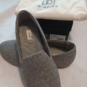 Birdies Starling Gray Faux Fur size 8